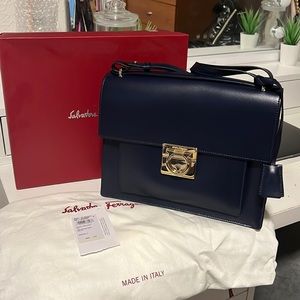 Salvatore Ferragamo Navy Bag
